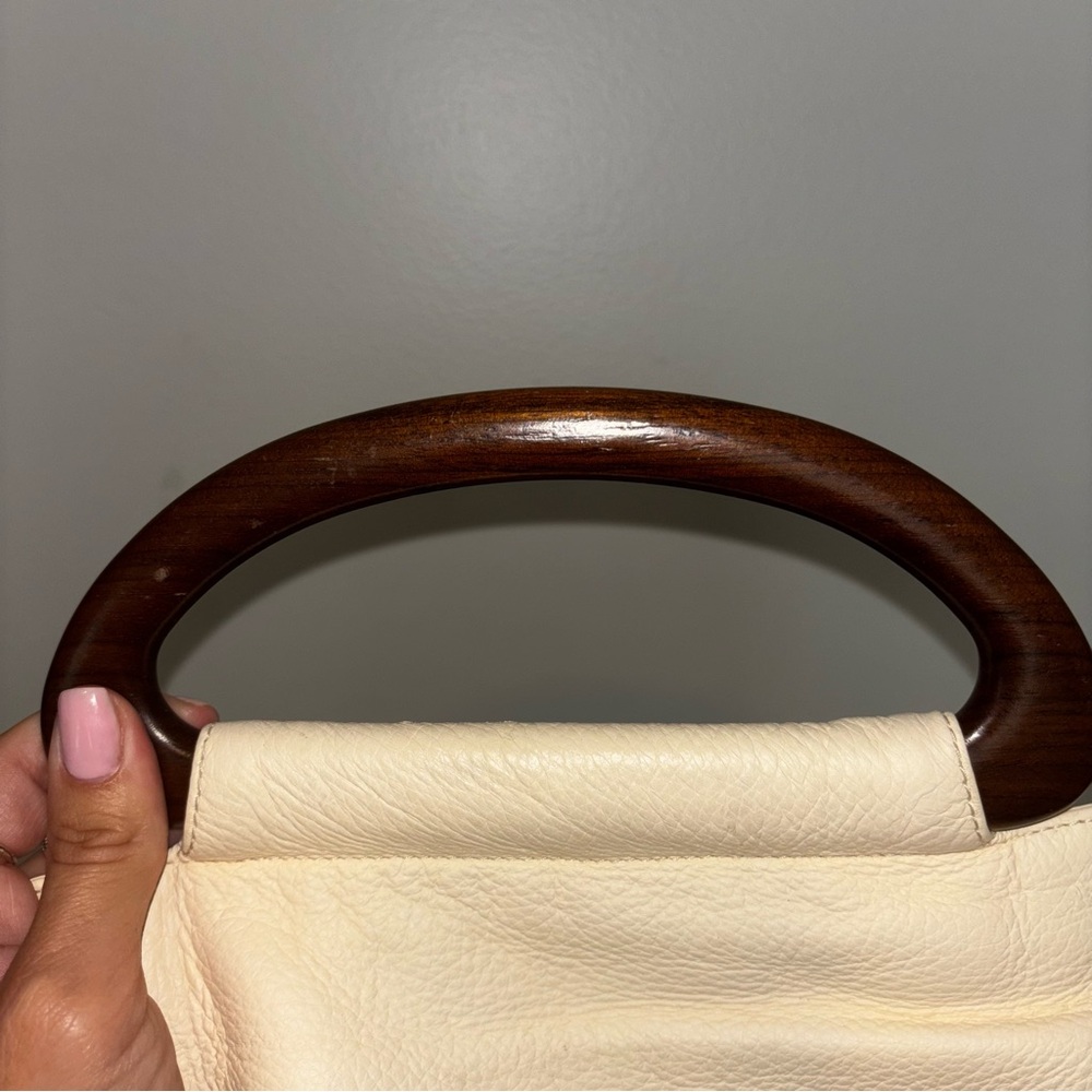 CHANEL Hand Bag Leather White Gold - Picture 12 of 13